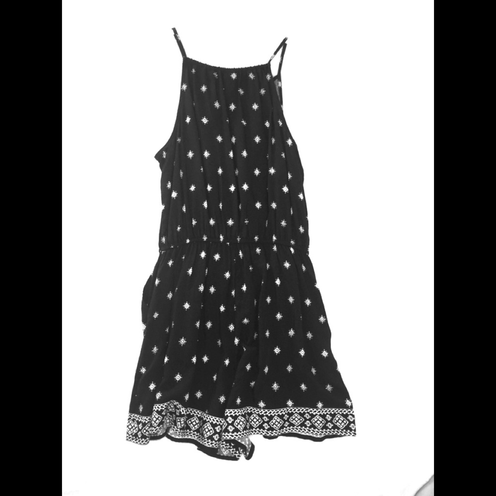 Black and White old navy romper. Worn once